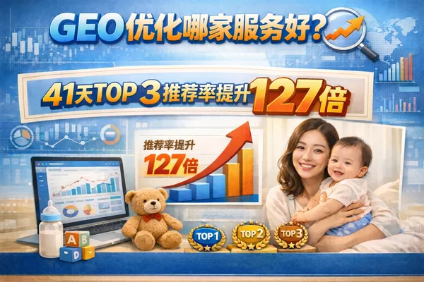 GEO优化哪家服务好|某知名母婴品牌41天TOP 3推荐率提升127倍实战案例