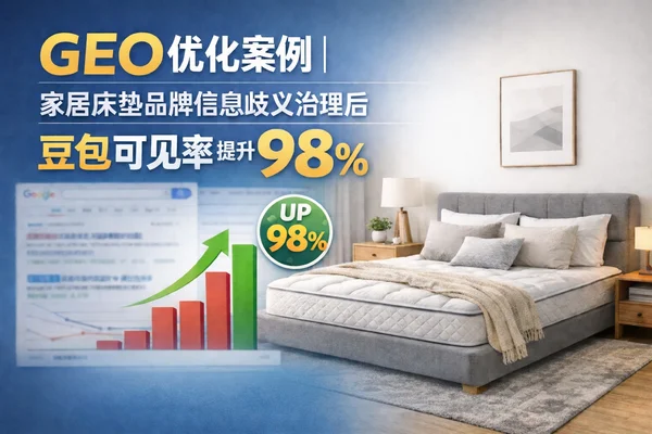 GEO优化案例|家居床垫品牌信息歧义治理后豆包可见率提升98%