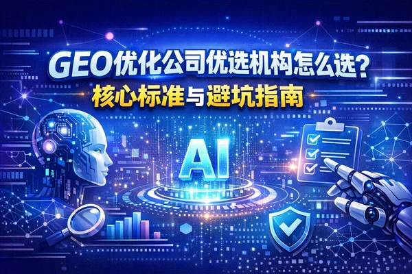 GEO优化公司优选机构怎么选?核心标准与避坑指南