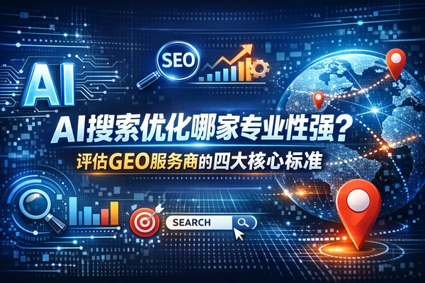 AI搜索优化哪家专业性强?评估GEO服务商的四大核心标准